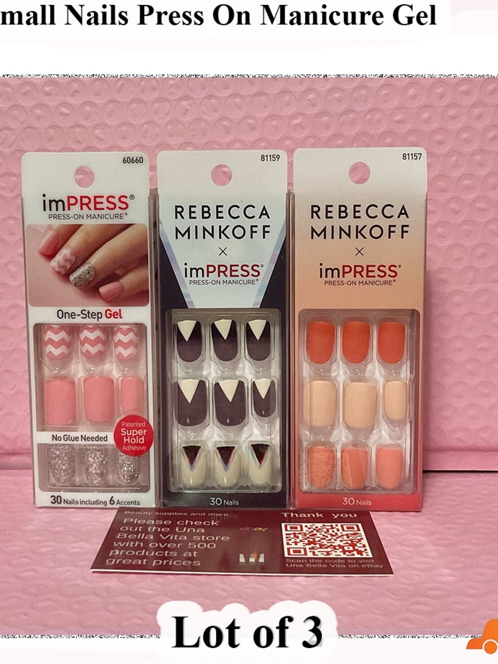Kiss Small Nails Press On Manicure Gel
3pk 081
